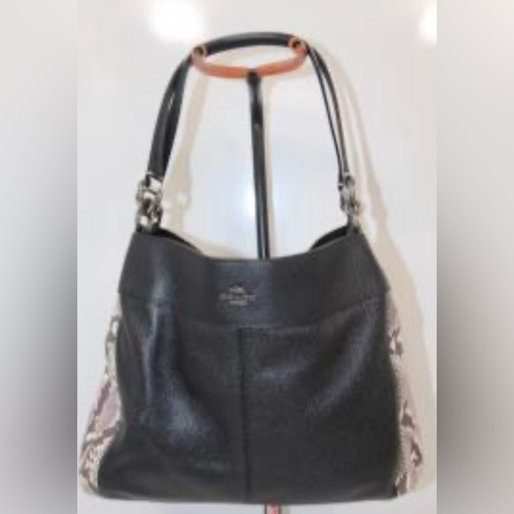 AUTHENTIC COACH LEXY W/ SNAKE EMBOSSED - Picture 7 of 14